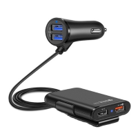 Bunker 4 Ports USB Car Charger Front & Back Ports Photo
