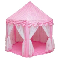 Kids Play Portable Folding Tent Children Castle with Net - Pink Photo