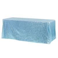 Sequin Tablecloth- Rectangular 3 3 X 2 3m Blue Photo