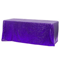 Sequin Tablecloth- Rectangular 3 3 X 2 3m Purple Photo
