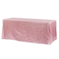 Sequin Tablecloth- Rectangular 3 3 X 2 3m Pink Photo