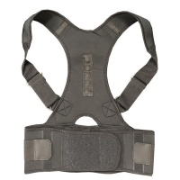 Back Posture Magnetic Therapy Corrector Brace - Black Photo