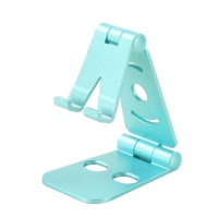 Universal Foldable Multi-Angle Cell Phone Holder - Blue Photo