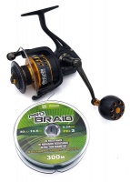 Pioneer Altitude Sovereign 4000 Fishing Reel and 300m Pro Braid Line Combo Photo