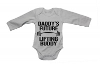 Daddy's Future Lifting Buddy - LS - Baby Grow Photo