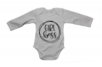 Girl Boss - Circular Design - LS - Baby Grow Photo