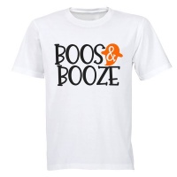 Boos and Booze - Halloween - Adults - T-Shirt Photo