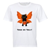 Butterfly Cat - Halloween - Kids T-Shirt Photo