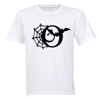 O - Halloween Spiderweb - Kids T-Shirt Photo
