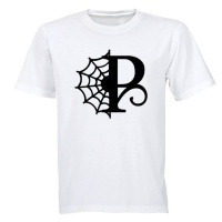 P - Halloween Spiderweb - Kids T-Shirt Photo