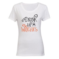 Drink Up Witches - Halloween - Ladies - T-Shirt Photo