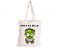 Surprised Frankenstein - Halloween - Eco-Cotton Trick or Treat Bag Photo