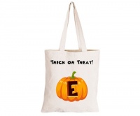 E - Halloween Pumpkin - Eco-Cotton Trick or Treat Bag Photo