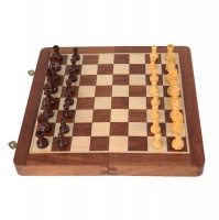 Rosewood Magnetic Chess Set - 25cm Photo