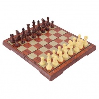 Magnetic Wood-like Chess Set - 30cm Photo