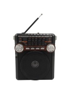 ECCO-EC-1361 AM/FM/SW1-8 Radio With USB/SD/TF MP3 Player-Brown Photo