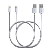 USB Charging Cable for iPhone 5 & 6 & 7 & 8 & X - White Photo