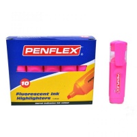 Penflex Highlighters Box-10 Pink Photo