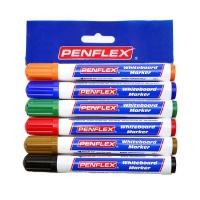 Penflex WB15 Whiteboard Markers Wallet-6 Assorted Photo