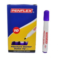 Penflex FC 15 Flipchart Markers Box-10 Purple Photo