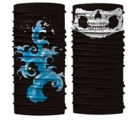 Set of Two Neck Warmer-Wave and Skull Photo