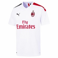 Puma Men's AC Milan Short Sleeve Away Replica Shirt - White/Red Photo