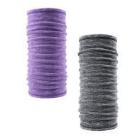 Buffer Fleece Neck Warmer Grey/Purple Photo