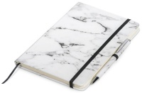 Marble Design Hardcover A5 Notebook and Pen Set Photo