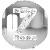 Swarovski® Becharmed Charm Stainless Steel Letter Bead - Z Photo