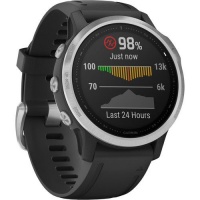 Garmin fenix 6S Sports Watch - Silver with Black Band Photo