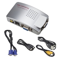 High Resolution VGA to TV Video AV Converter Box Photo