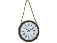 Rope surround Clock with Rope Hanger Photo