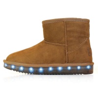 Kids LED Boots - Brown Photo