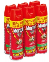 Mortein Ultra - All Insect Killer Lemon - Aerosol - 6 x 450ml Photo