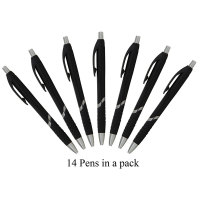 14 Ridge Pens in a Pack. with Black German Ink - Black Photo