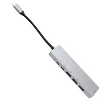 USB Type C Multifunction 6 Port Adapter 6-in-1-BK Photo