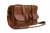 Tan Leather Goods -Joanie Leather Diaper Bag Photo