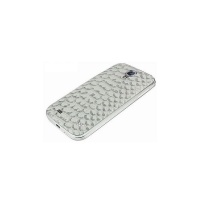 ProMate Charm.S4 Premium Patterned-Leather Back Cover - Grey Photo