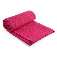 Yoga Microfibre Bikram Pilates Towel Non-Slip Fast Dry Pink Photo