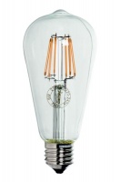 6 Watt ST64 LED Fillament Bulb in Warm White Photo