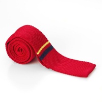 Racing Stripes Red Knit Tie Photo
