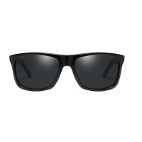 Dubery High Quality Men's Polarized Sunglasses - Bright Black & Floral Photo