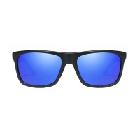 Dubery High Quality Men's Polarized Sunglasses - Sand Black & Blue Photo