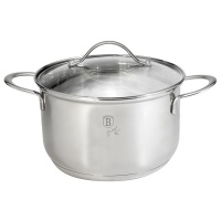 Berlinger Haus 26cm Stainless Steel Casserole with Lid - Silver Jewellery Photo