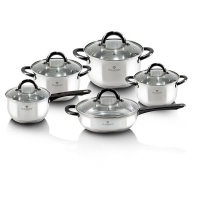 Blaumann 10-Piece Stainless Steel Gourmet Line Cookware Set Photo