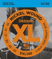 D'addario EXL140 Nickel Wound Light/Heavy Electric Strings 10-52 Gauge Photo
