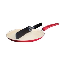Blaumann 24cm Ceramic Coating Pancake Pan with Spatula - Red Photo