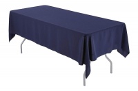Navy Blue Polyester Tablecloth Photo