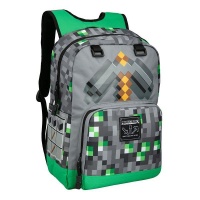 JINX Minecraft 17" Emerald Survival Backpack Photo