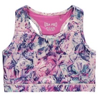 USA Pro Junior Girls Crop Top - Floral [Parallel Import] Photo